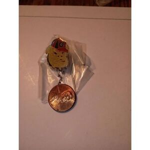 New Vintage University Georgia Bulldogs Bulldog Head Enamel Pin Hat Lapel NCAA